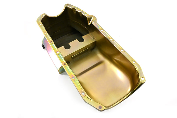 1958-79 CHEVY SMALL BLOCK 283-305-327-350-400 DRAG RACING OIL PAN - ZINC