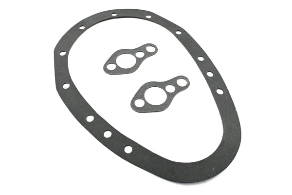 Steel Timing Chain Cover Chevy Small Block 2-Piece 283–350 Set – Chrome