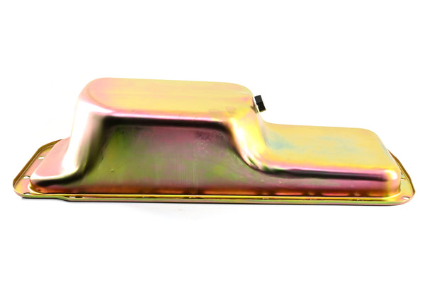 NHRA Approved Steel Oil Pan Fits 1967–1987 Chrysler/Mopar Big Block 361-383-400-413-440 & HEMI 426 – Mid-Rear Sump – 6 Quart – Zinc