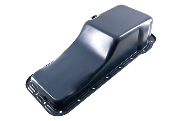 Steel Oil Pan – Fits 1958–1976 Ford FE Big Block 352‑390‑406‑427‑428 (Front Sump, Stock Capacity) – Blue Finish