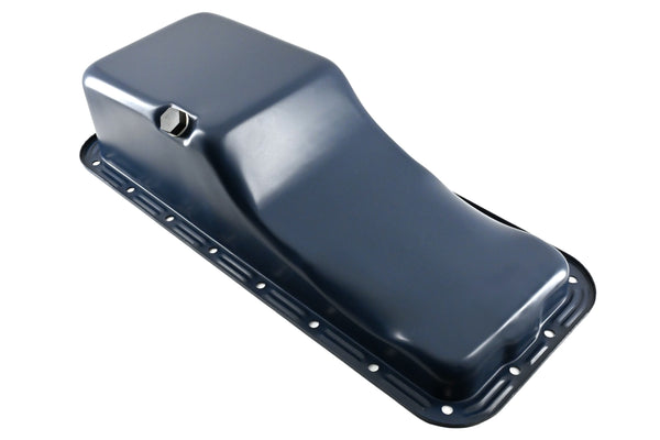 Steel Oil Pan – Fits 1958–1976 Ford FE Big Block 352‑390‑406‑427‑428 (Front Sump, Stock Capacity) – Blue Finish