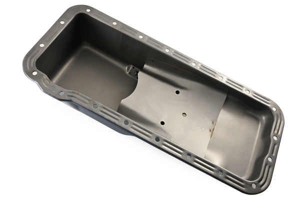 Steel Oil Pan – Fits 1958–1976 Ford FE Big Block 352‑390‑406‑427‑428 (Front Sump, Stock Capacity) – Blue Finish