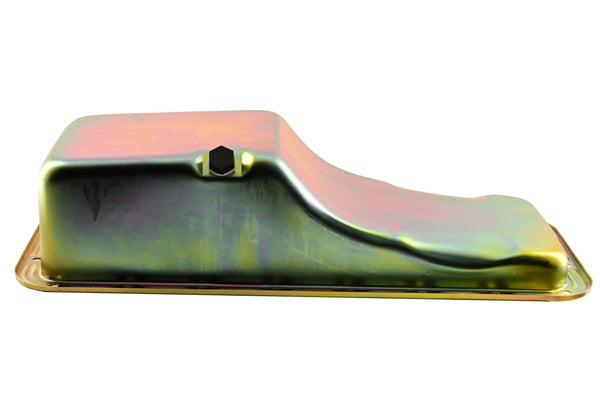 Steel Oil Pan – Fits 1958–1976 Ford FE Big Block 352‑390‑406‑427‑428 (Front Sump, Stock Capacity) – Zinc Finish