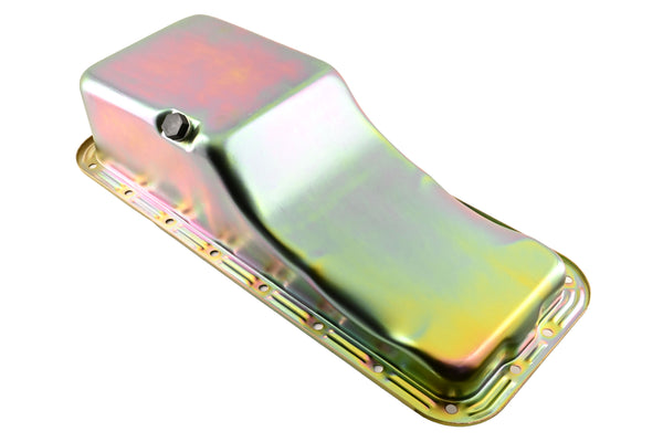 Steel Oil Pan – Fits 1958–1976 Ford FE Big Block 352‑390‑406‑427‑428 (Front Sump, Stock Capacity) – Zinc Finish