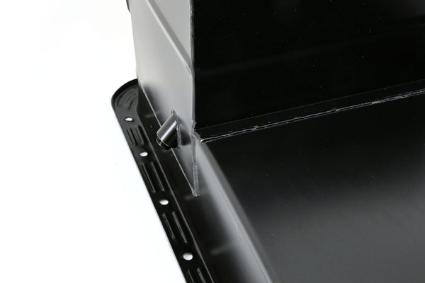 Fits 1979–93 Ford Mustang SB 302 5.0 – OEM Replacement Steel Racing Oil Pan – 7 Qt Capacity – Black Finish