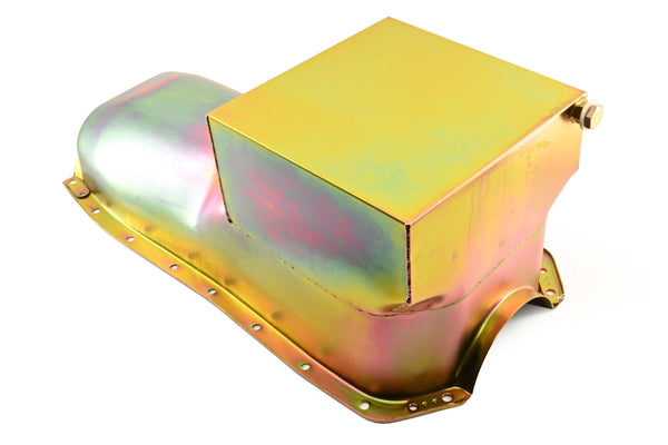 Steel Oil Pan for 1964-1980 Oldsmobile 330/350/400/425/455 – Zinc-Plated