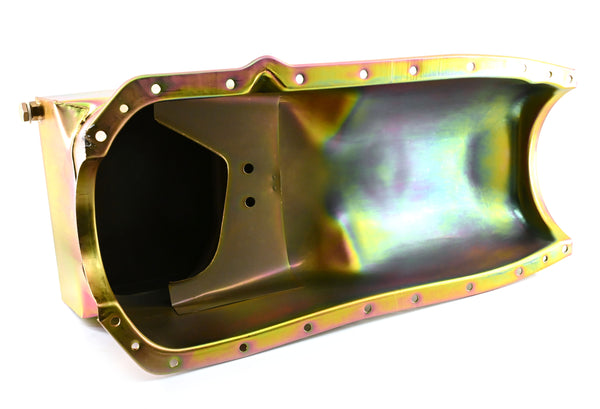 Steel Oil Pan for 1964-1980 Oldsmobile 330/350/400/425/455 – Zinc-Plated