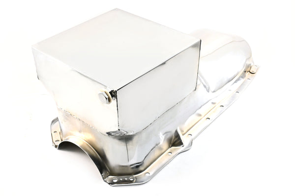 Steel Oil Pan for 1964-1980 Oldsmobile 330/350/400/425/455 – Chrome