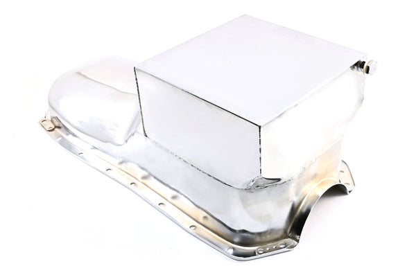 Steel Oil Pan for 1964-1980 Oldsmobile 330/350/400/425/455 – Chrome