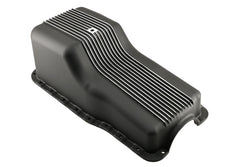 Aluminum Retro Finned Oil Pan – Fits 1965–1987 Ford SB 260‑289‑302 – Front Sump – Black