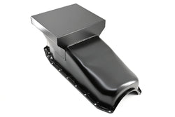 1980-85 CHEVY SMALL BLOCK 283-305-327-350-400 DRAG RACING OIL PAN - BLACK
