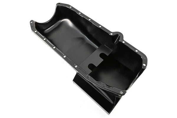 1980-85 CHEVY SMALL BLOCK 283-305-327-350-400 DRAG RACING OIL PAN - BLACK