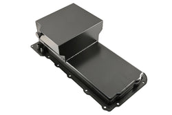 STEEL 1965-72 CHEVY GM LS ENGINES OIL PAN 7 QT AN -10 FITTING - BLACK