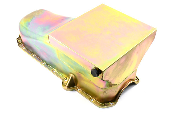 1980-85 CHEVY SMALL BLOCK 283-305-327-350-400 DRAG RACING OIL PAN - ZINC