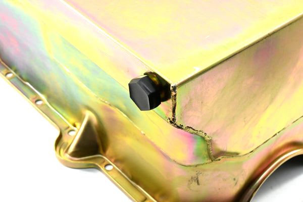 1980-85 CHEVY SMALL BLOCK 283-305-327-350-400 DRAG RACING OIL PAN - ZINC