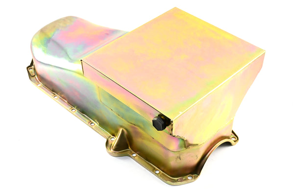 1980-85 CHEVY SMALL BLOCK 283-305-327-350-400 DRAG RACING OIL PAN - ZINC