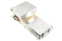 STEEL CHEVY GM LS ENGINES OIL PAN 7 QT 90 DEGREE FITTING - CHROME