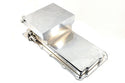 STEEL CHEVY GM LS ENGINES OIL PAN 7 QT 90 DEGREE FITTING - CHROME