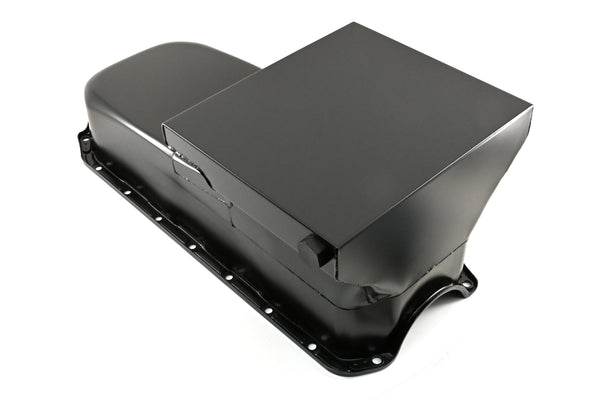 1962-67 CHEVY II-NOVA 1958-79 SMALL BLOCK 283-305-327-350-400 DRAG RACING OIL PAN - BLACK