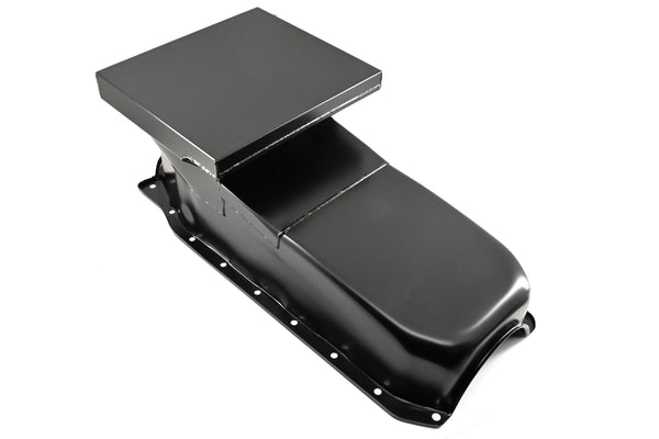 1962-67 CHEVY II-NOVA 1986-02 SMALL BLOCK 283-400 DRAG RACING OIL PAN - BLACK