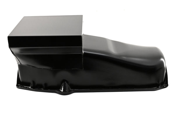 Steel Oil Pan – 1958-79 Chevy Small Block 283-305-327-350-400 Racing 7QT – Black