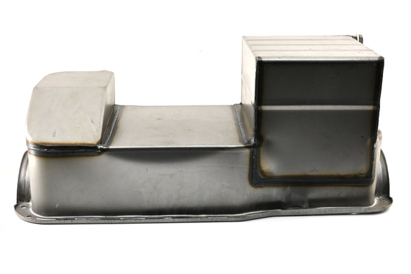 1979–93 Ford Mustang 302 / 5.0L – OEM Replacement Steel Racing Oil Pan – 7 Qt Capacity – Raw Steel Finish