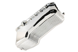 Aluminum Oil Pan – Fits 1980–1985 Chevy SB 283–350 – Stock 4‑Quart – Retro Finned – Chrome