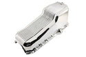 Aluminum Oil Pan – Fits 1980–1985 Chevy SB 283–350 – Stock 4‑Quart – Retro Finned – Chrome