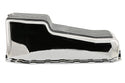 Aluminum Oil Pan – Fits 1980–1985 Chevy SB 283–350 – Stock 4‑Quart – Retro Finned – Chrome
