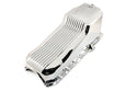 Aluminum Oil Pan – Fits 1986–2002 Chevy Small Block 262–400 – Retro Finned – Chrome Finish