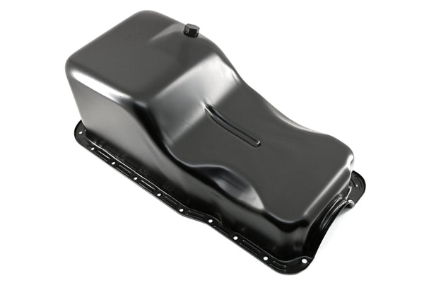 Steel Oil Pan – Fits 1962–1982 Ford SB 260‑289‑302 – Stock Capacity – Front Sump – Black