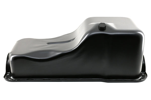 Steel Oil Pan – Fits 1962–1982 Ford SB 260‑289‑302 – Stock Capacity – Front Sump – Black