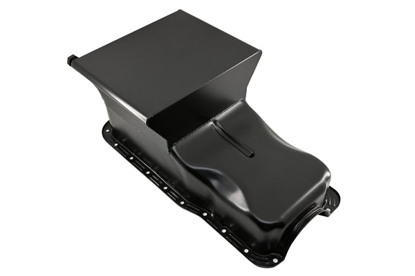 Steel Oil Pan – Fits 1965–1987 Ford SB 351W – Racing 7‑Quart Front Sump – Black