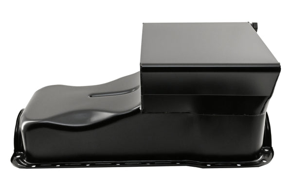 Steel Oil Pan – Fits 1965–1987 Ford SB 351W – Racing 7‑Quart Front Sump – Black