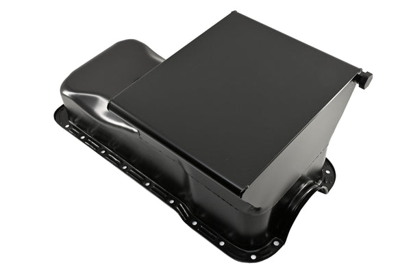 Steel Oil Pan – Fits 1965–1987 Ford SB 351W – Racing 7‑Quart Front Sump – Black