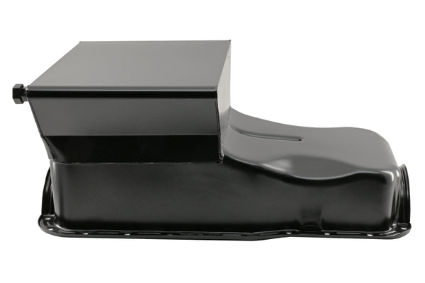 Steel Oil Pan – Fits 1965–1987 Ford SB 351W – Racing 7‑Quart Front Sump – Black