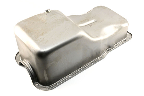 Steel Oil Pan – Fits 1962–1982 Ford SB 260‑289‑302 – Stock Capacity – Front Sump – Raw