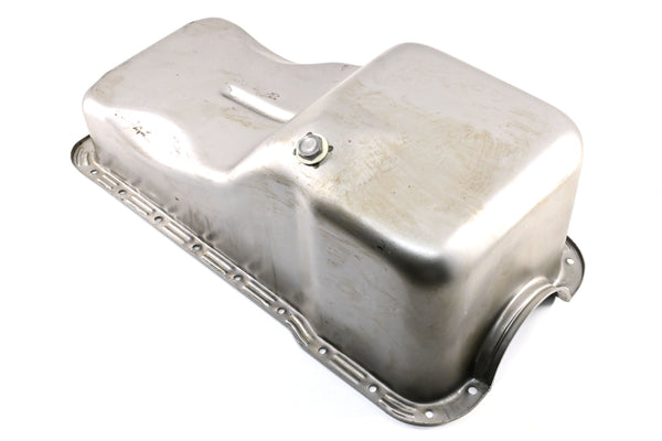 Steel Oil Pan – Fits 1962–1982 Ford SB 260‑289‑302 – Stock Capacity – Front Sump – Raw