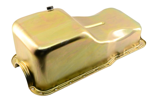 NHRA Approved Steel Oil Pan – Fits 1962–1982 Ford SB 260‑289‑302 – Stock Capacity – Front Sump – Zinc