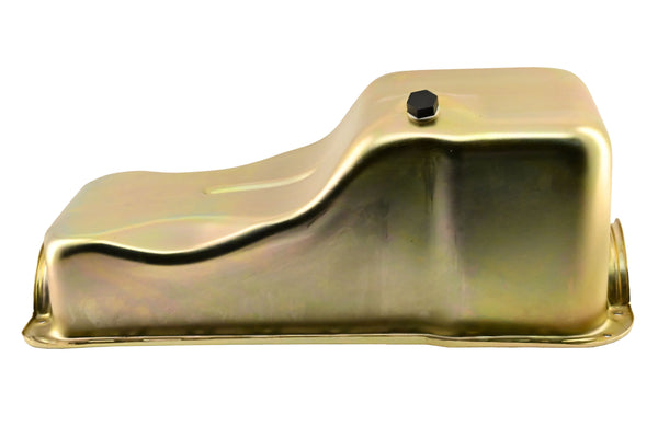 NHRA Approved Steel Oil Pan – Fits 1962–1982 Ford SB 260‑289‑302 – Stock Capacity – Front Sump – Zinc