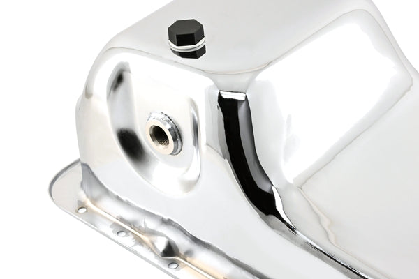 Steel Oil Pan Fits 1979–1995 Ford 5.0L Mustang & Fox Chassis – Chrome Finish
