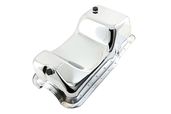Steel Oil Pan Kit Fits 1979–1995 Ford 5.0L Mustang & Fox Chassis – Chrome Finish