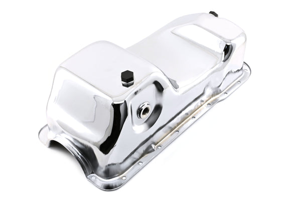 Steel Oil Pan Fits 1979–1995 Ford 5.0L Mustang & Fox Chassis – Chrome Finish