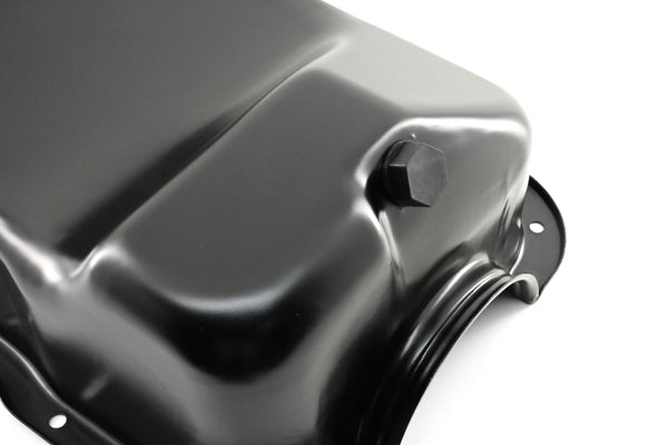 Steel Oil Pan Fits 1979–1995 Ford 5.0L Mustang & Fox Chassis – Black Finish
