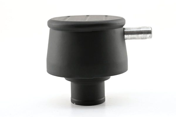Aluminum Breather PCV Valve – Ball Milled – Powder‑Coated Matte Black