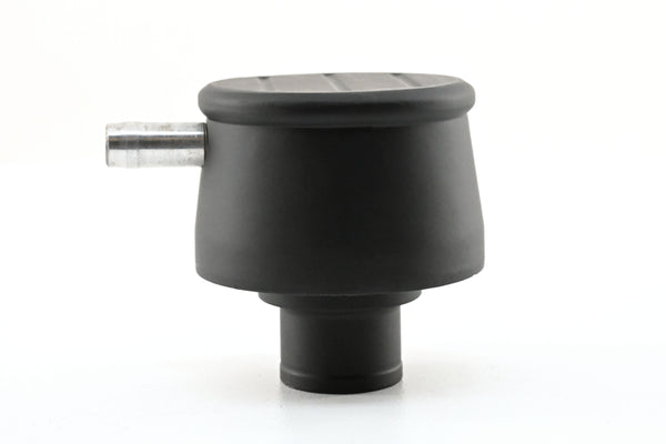 Aluminum Breather PCV Valve – Ball Milled – Powder‑Coated Matte Black