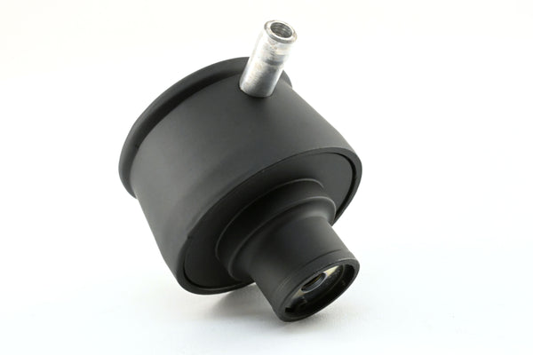 Aluminum Breather PCV Valve – Ball Milled – Powder‑Coated Matte Black