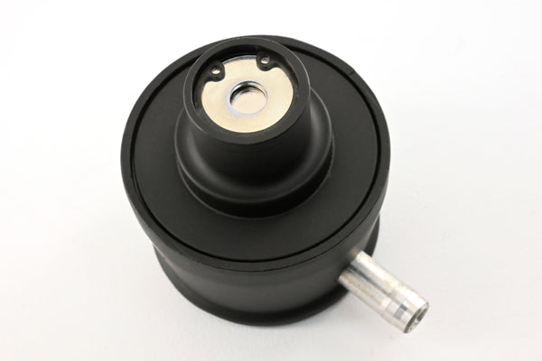 Aluminum Breather PCV Valve – Ball Milled – Powder‑Coated Matte Black