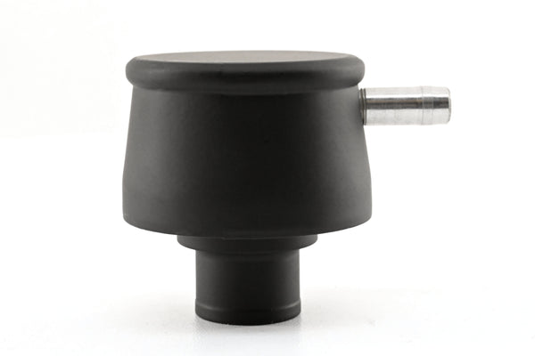 Aluminum Breather PCV Valve – Smooth Style – Powder‑Coated Matte Black