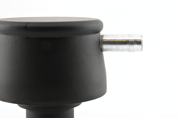 Aluminum Breather PCV Valve – Smooth Style – Powder‑Coated Matte Black